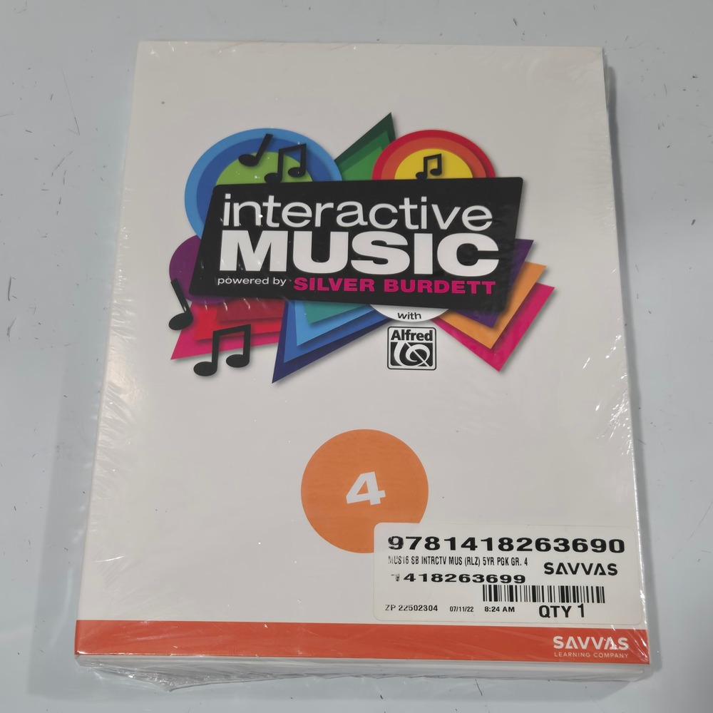 Savvas Interactive Music Grade 4 Silver Burdett 9781418263690 New in Wrap